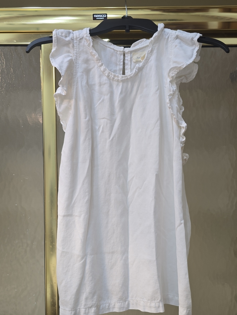 cloth & stone White Ruffled Sleeve Women's Top